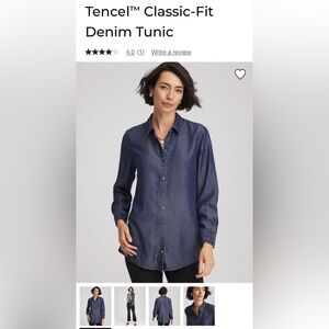 Chico’s Tencel Classic-Fit Denim Tunic